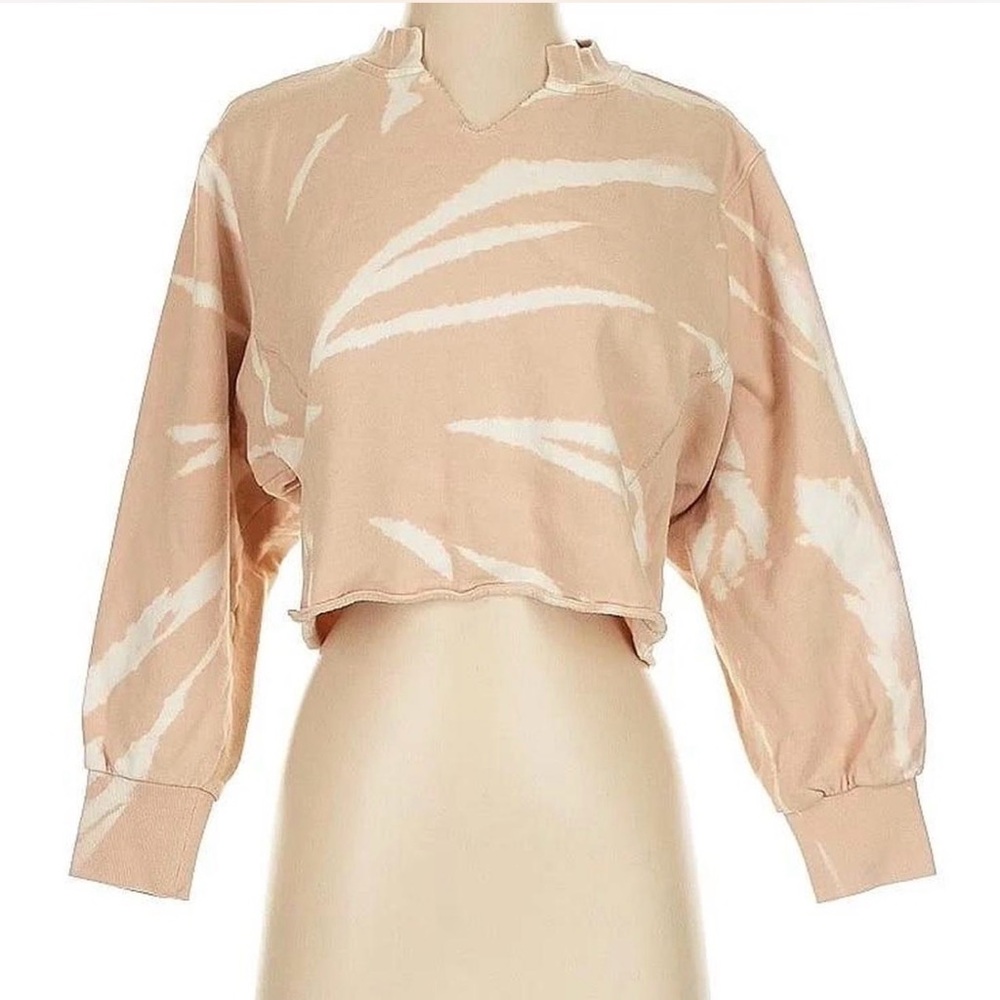 Wild Fable Beige Tie-Dye Sweatshirt